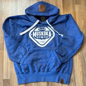 Muskoka Bear Wear Hoodie Size Small
